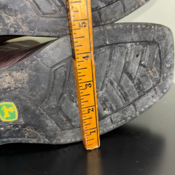 John Deere by Dan Post Men’s Steel Toe Western Work Boots – Size 11W - Picture 7 of 8